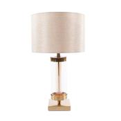 Jane Glass Cylinder Lamp Bronze/Gold 54Cm
