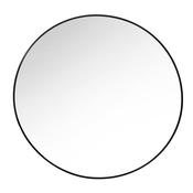 Modena Round Wall Mirror Black 90Cm