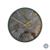 Baker And Brown Marble Clock 30Cm