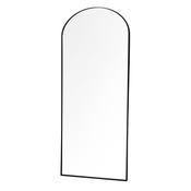 Modena Arch Leaner Mirror Black 80 X 180Cm
