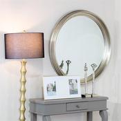 Lily Round Mirror 90Cm Champagne