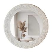 Yvette Round Mirror 90Cm Cream
