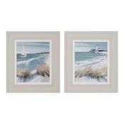 Framed Print White Sails/ Making Waves 2 Asst