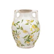 Lemon Two Handled Vase 22Cm