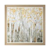 Framed Print Amber Leaves 80X80cm