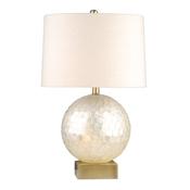 Capiz Ball Table Lamp Natural 60Cm