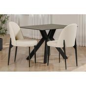 Valerie Dining Chair Leather Taupe Cream image