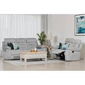 Wesley 3 Seater Manual Recliner Grey image