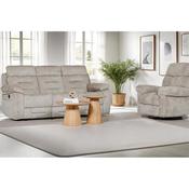 Wesley 3 Seater Manual Recliner Latte image