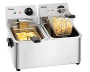Bartscher A162812E Double pan Electric Fryer image