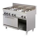 Cozum ER732 6 burner electric range with oven