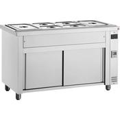 Inomak 4 Well Bain Marie With Hot Cupboard image