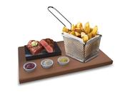 Board with Steak Stone and Chip Basket image