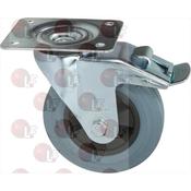 CASTOR SWIVEL PLATE WITH BRAKE image