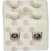 TERMINAL BLOCK 2-POLE CERAMIC