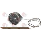 BLACK TELETHERMOMETER ø 60 mm 0-500°C