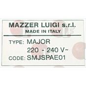 MOTOR LABEL SJ 220/240V 50Hz