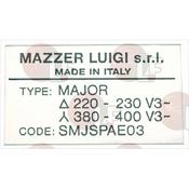 MOTOR LABEL SJ 220/380V 50Hz