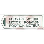 MOTOR ROTATION LABEL