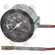 TELETHERMOMETER BLACK ø 52 mm 50-350°C