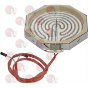 RADIANT HEATING ELEMENT OCTAGON. ø 250mm