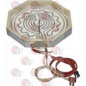 RADIANT HEATING ELEMENT OCTAGON. ø 300mm