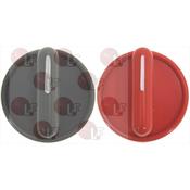 KNOB KIT RED AND BLACK ø 40 mm