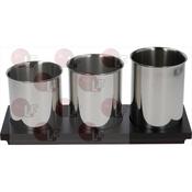TEASPOON HOLDER 3 PIECES WITH BASE image