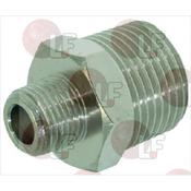 NICHEL-PLATED FITTING ø 1/4"M-3/8"M image