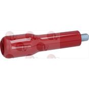 KNOB F.FILTERHOLDER M12 RED POLISHED