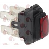 PUSH-BUTTON 2-POLE RED 16A 250V
