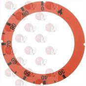SELF-STICKING DISK RED 30-90°C