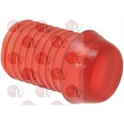 LAMP CAP TAPERED CONICAL RED SU3