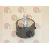 PIEDINO IN GOMMA ø 25x15 mm PERNO M6x12