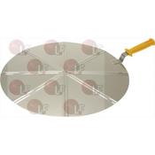 PIZZA PADDLE ST.STEEL 8 SLICES ø 500 mm