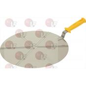 PIZZA SERVING PADDLE ST. STEEL ø 36 cm