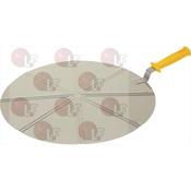 PIZZA SERVING PADDLE ST. STEEL ø 45 cm image