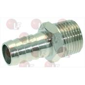 NICHEL-PL.HOSE-END FITTING ø 3/8"M ø 12