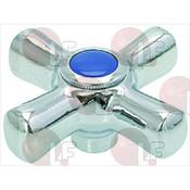 CROSS SHAPED SMALL BLUE KNOB