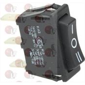 BLACK THREE-POLE SWITCH 16A 250V