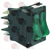 GREEN DOUBLE SWITCH 16A 250V image