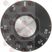 KNOB BLACK ø 50 mm 30°-85°C