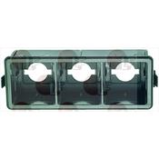 HOUSING PUSH-BUTTON BLACK /3 SQUA. BUTTO