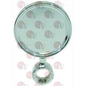 ROUND CHROMEPLATED BADGE HOLDER ø 90 mm image