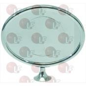 OVAL HORIZONTAL CHROMEPL. BADGE HOLDER
