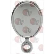 OVAL VERTICAL CHROMEPL. BADGE HOLDER image