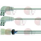 WHITE CABLE WITH ELBOW PLUG