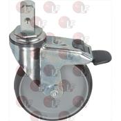 PIN SWIVELLING WHEEL WITH BRAKE