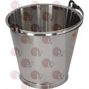 BUCKET ST. STEEL W/BASIS ø 300xh265 mm image