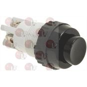 PUSH BUTTON 2-POLE BLACK 2A 250V